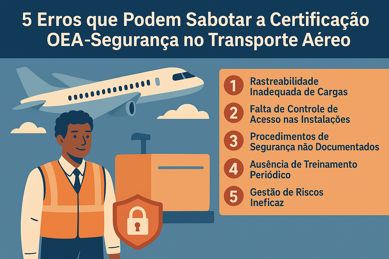 5 Erros que Podem Sabotar a Certificação OEA-Segurança no Transporte Aéreo