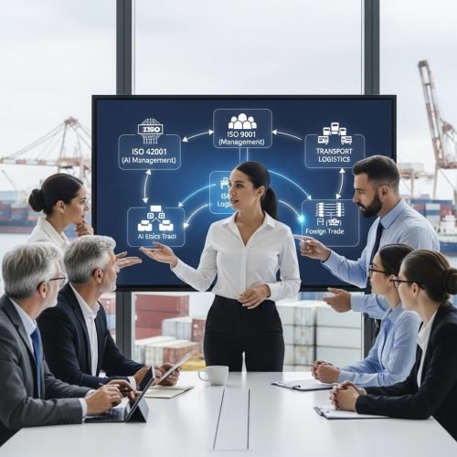 ISO 42001, ISO 9001, Logística de Transporte e Comex: por que estão conectados