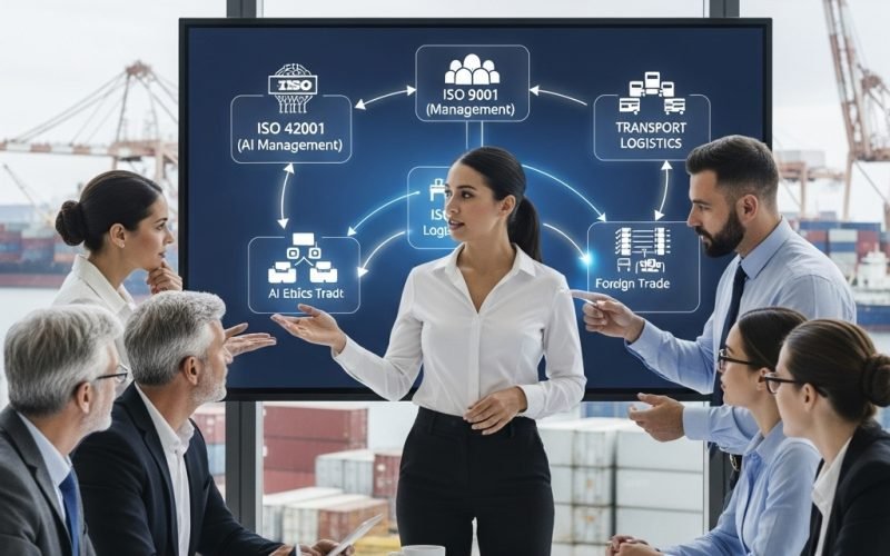 ISO 42001, ISO 9001, Logística de Transporte e Comex: por que estão conectados